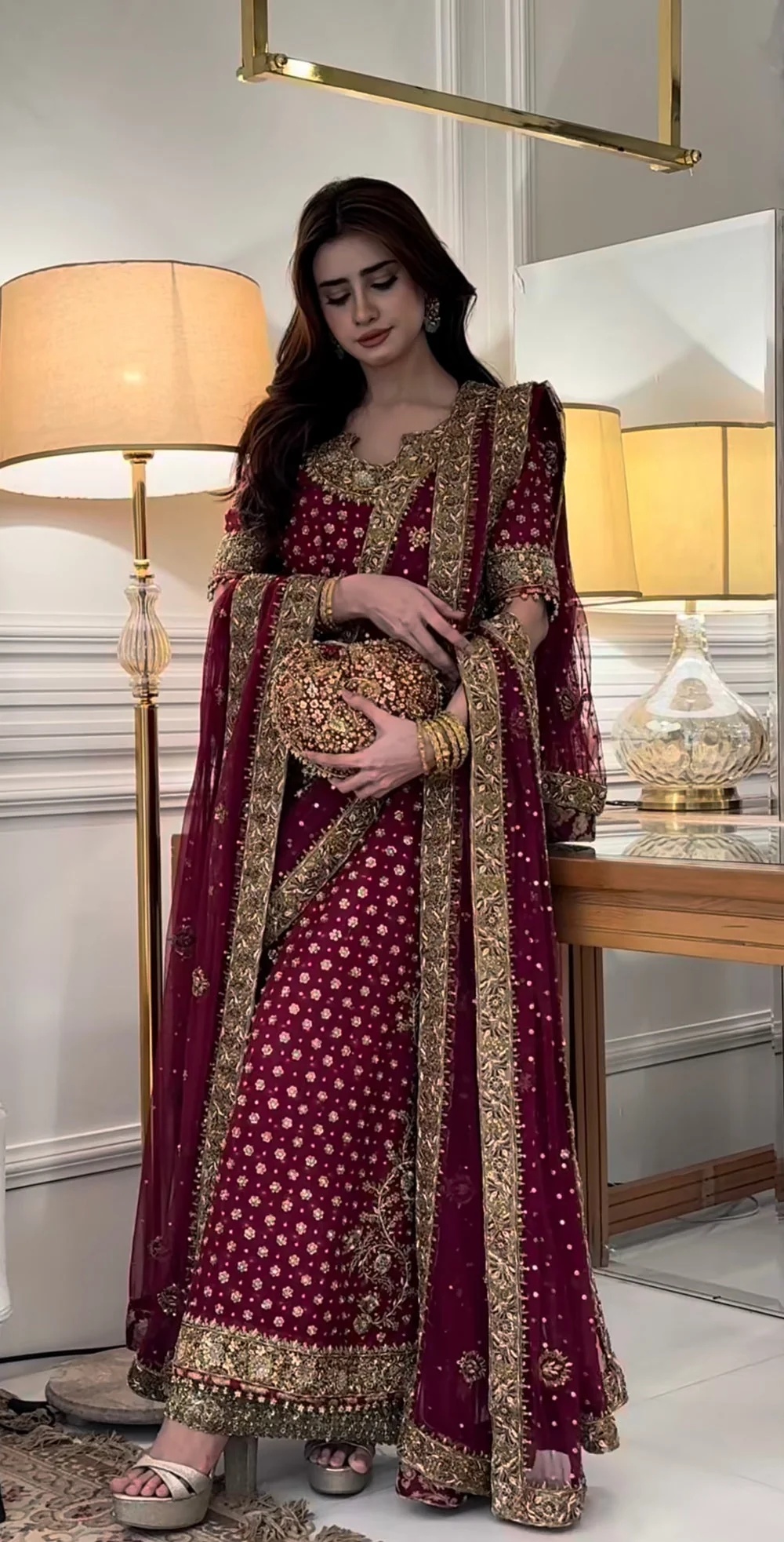 Haris Shakeel - Aisha Afridi pakistani fashion outfit with…